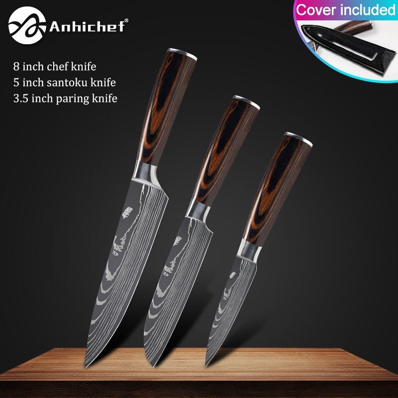 Japanese Stainless Steel Knife  Sets