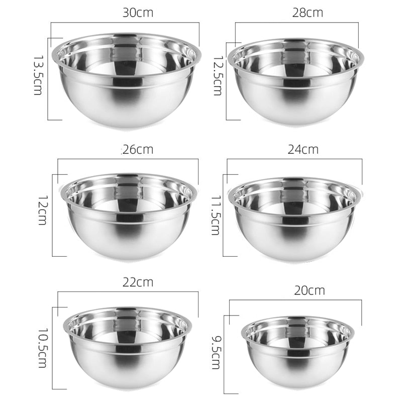 Multi-Size Stainless Steel Bowl Set