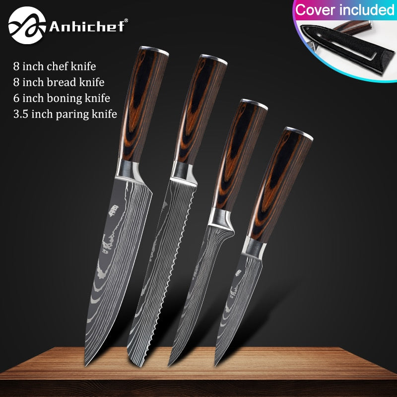 Japanese Stainless Steel Knife  Sets