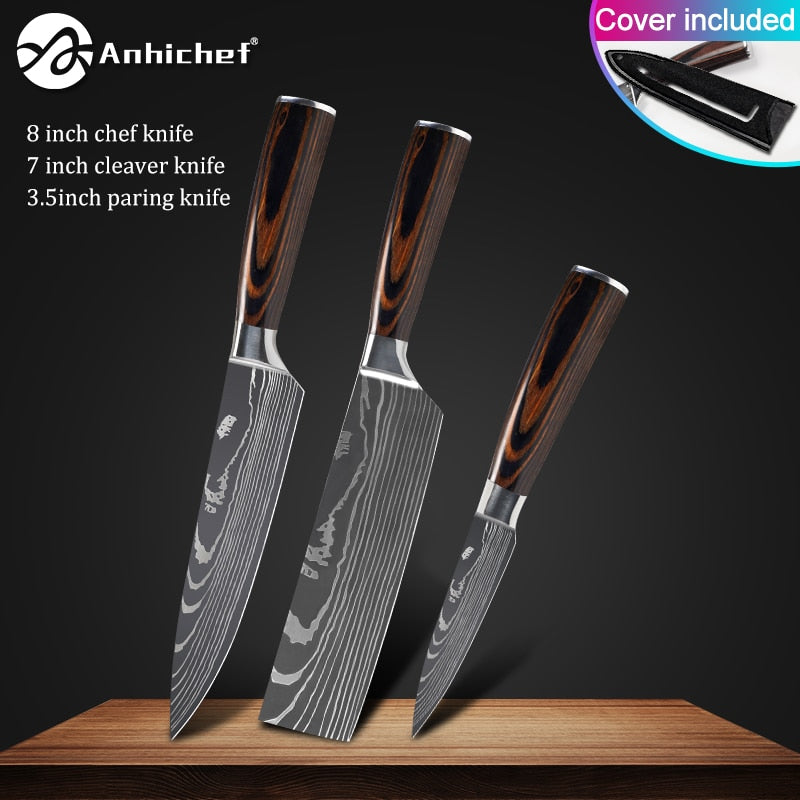 Japanese Stainless Steel Knife  Sets