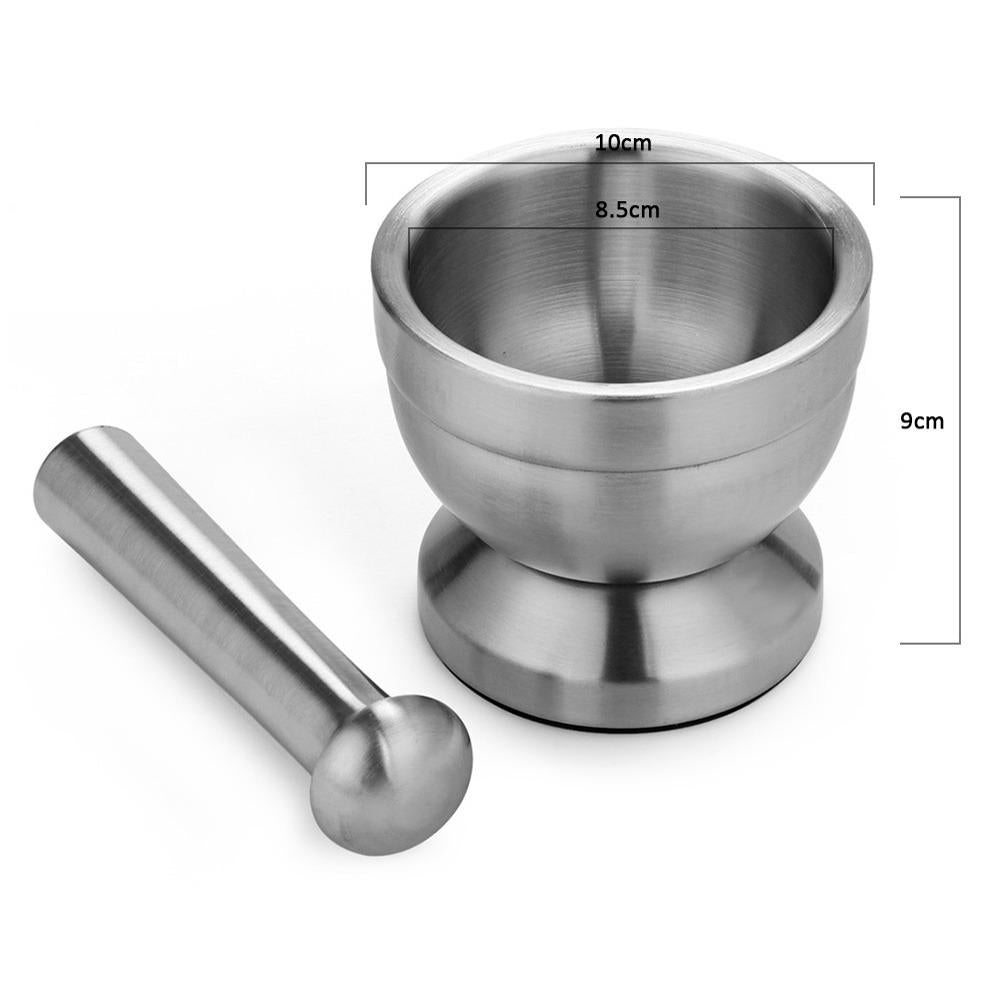 Stainless Steel Metal Mortar Pestle Bowl