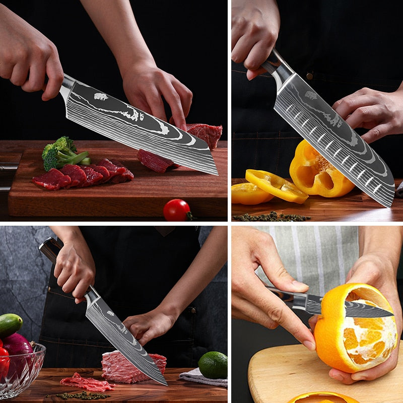 Japanese Stainless Steel Knife  Sets