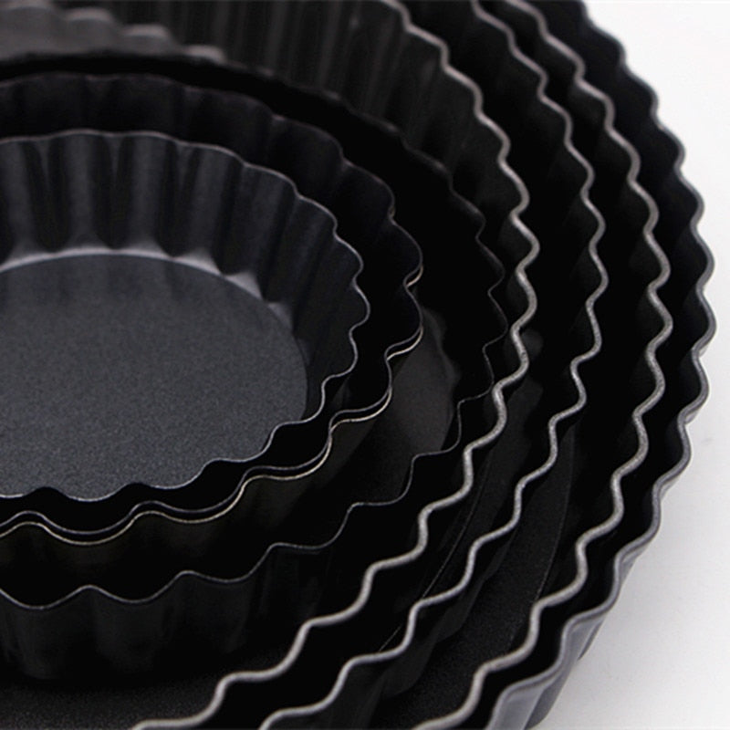 6 Piece Tart Pan with Detachable Bottom