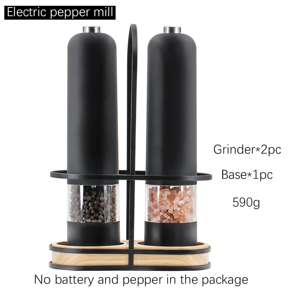 Electric Salt and Pepper Grinder with stand