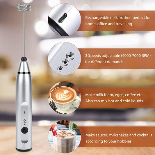 Wireless Electric Handheld Milk Frother
