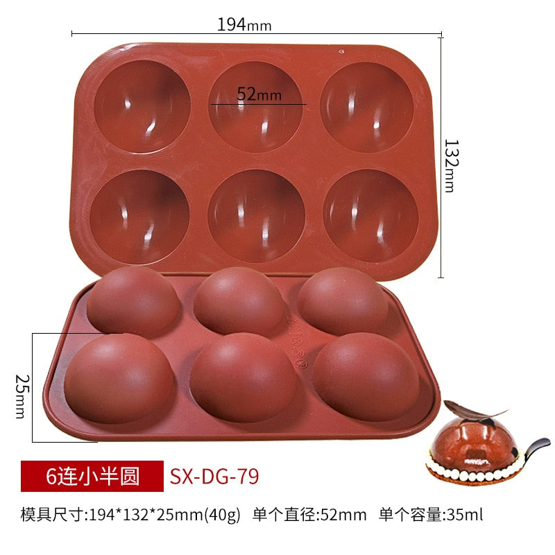 Silicone Chocolate Dome Chocolate Molds