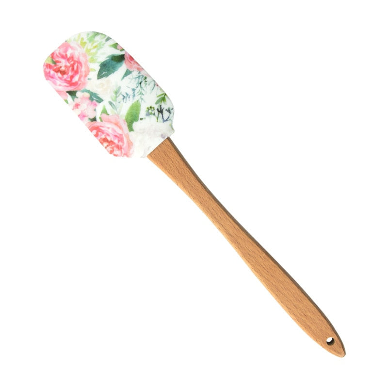 Floral Silicone Rubber Heat Spatula