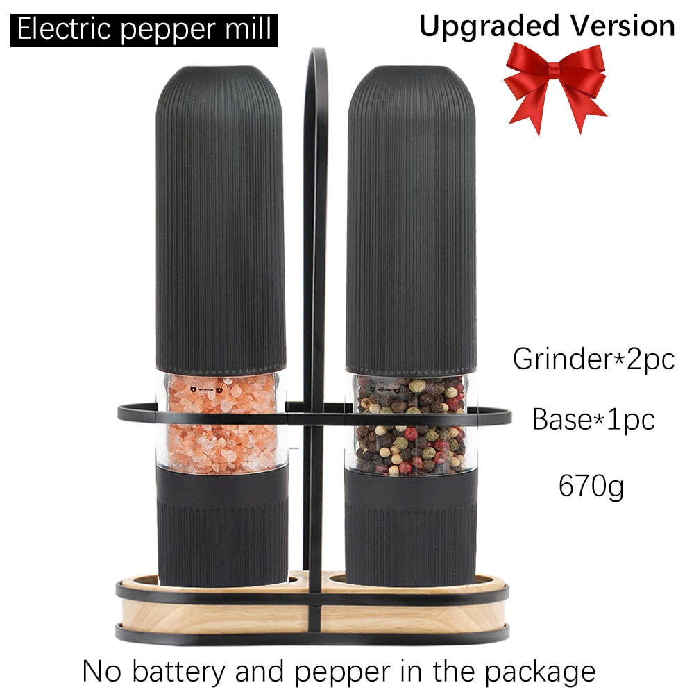 Electric Salt and Pepper Grinder with stand