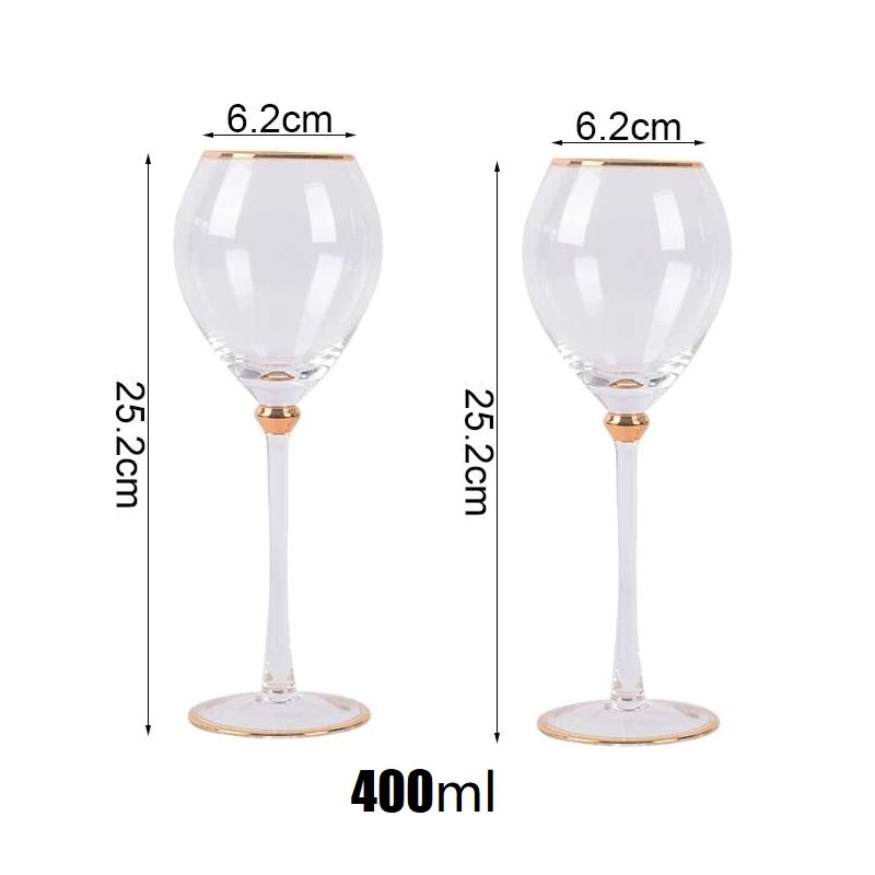 Retro Crystal Champagne and Wine Glasses