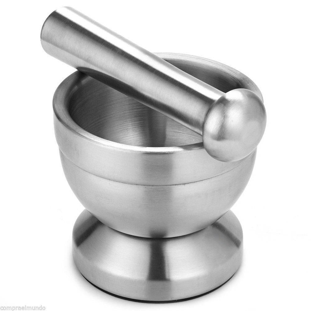 Stainless Steel Metal Mortar Pestle Bowl