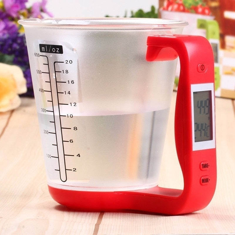 2 IN 1 Liquid Measuring Cup and Scale