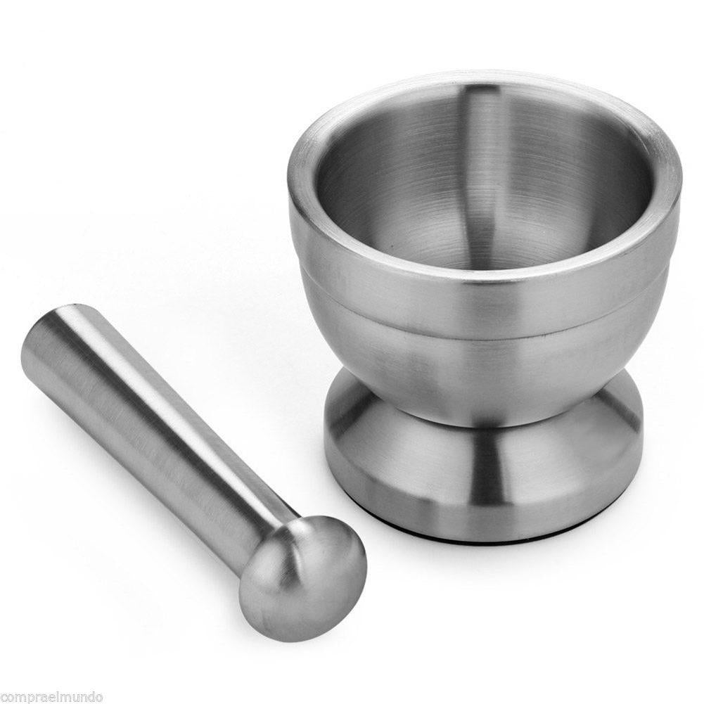 Stainless Steel Metal Mortar Pestle Bowl