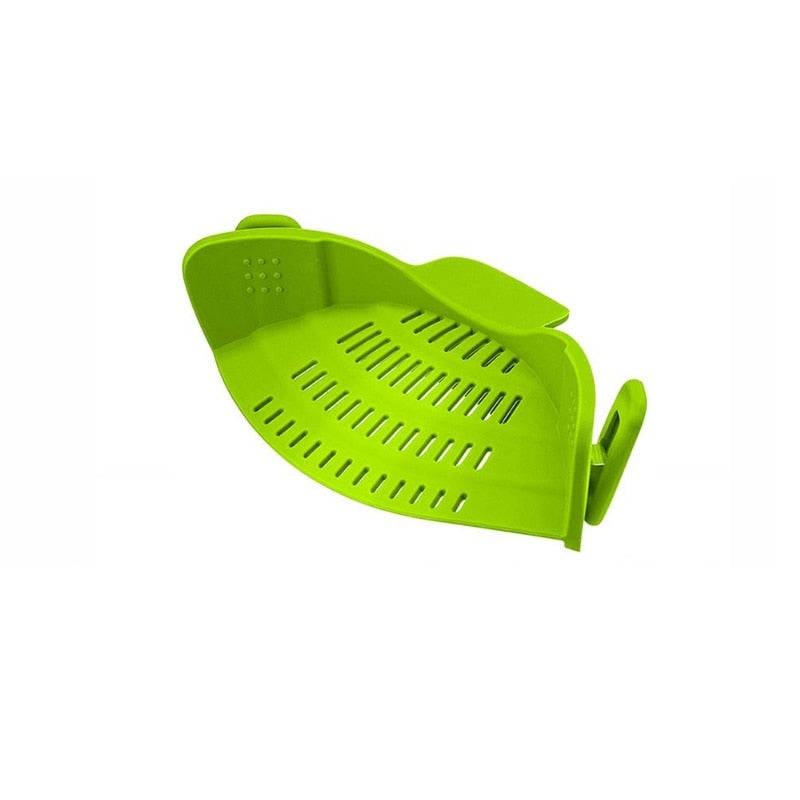 Silicone Kitchen Strainer Clip Pan Drain