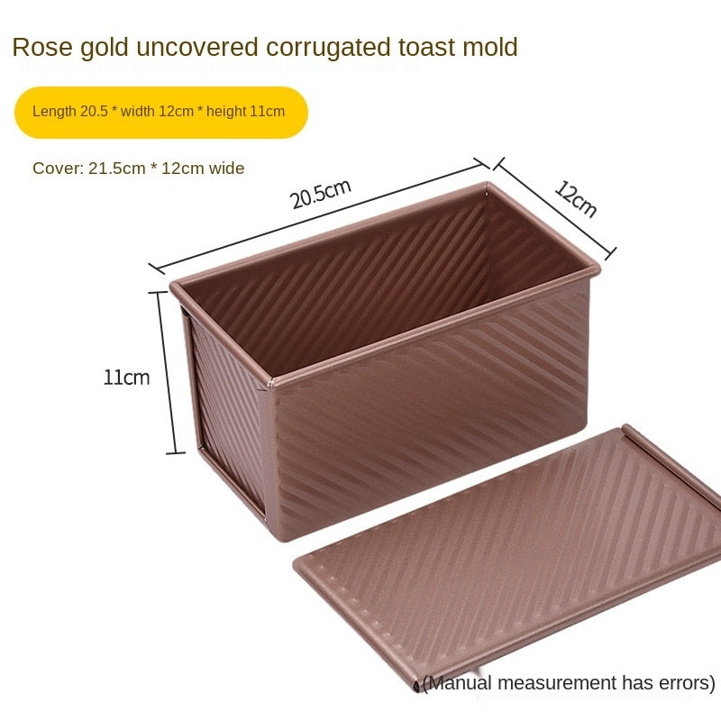 Rectangle Loaf Pan with Cover Bread Baking Mould