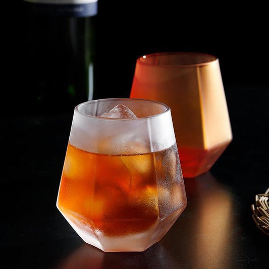 Geometry Whiskey Glass Diamond Crystal Glass