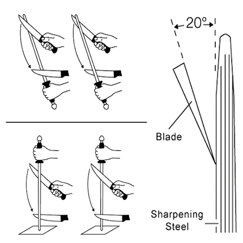 Professional Diamond Knife Sharpener Rod