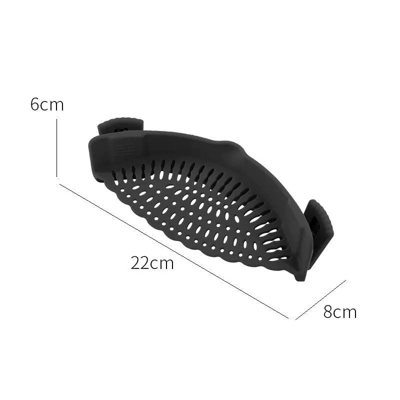 Silicone Kitchen Strainer Clip Pan Drain