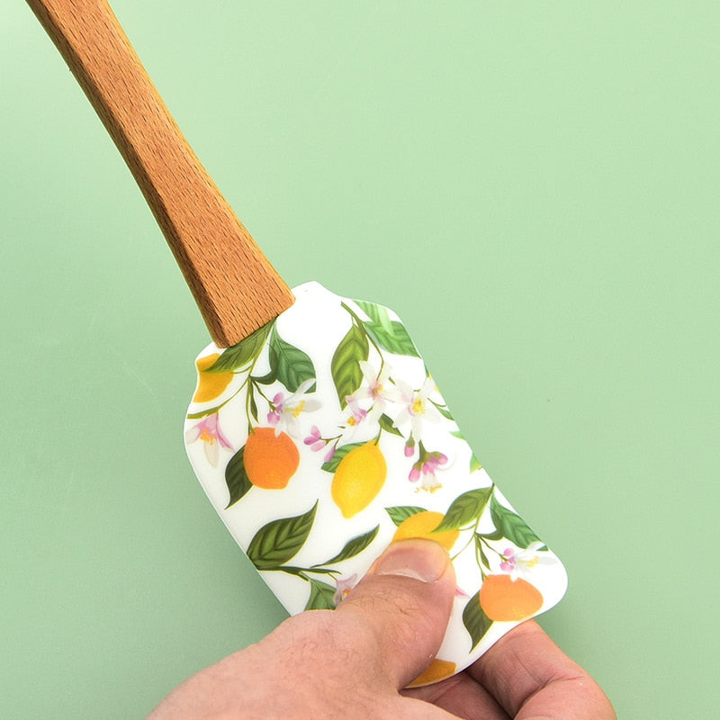 Floral Silicone Rubber Heat Spatula