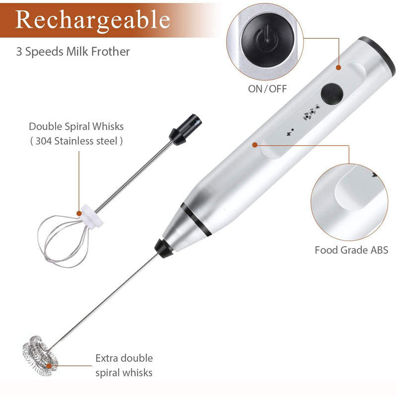 Wireless Electric Handheld Milk Frother