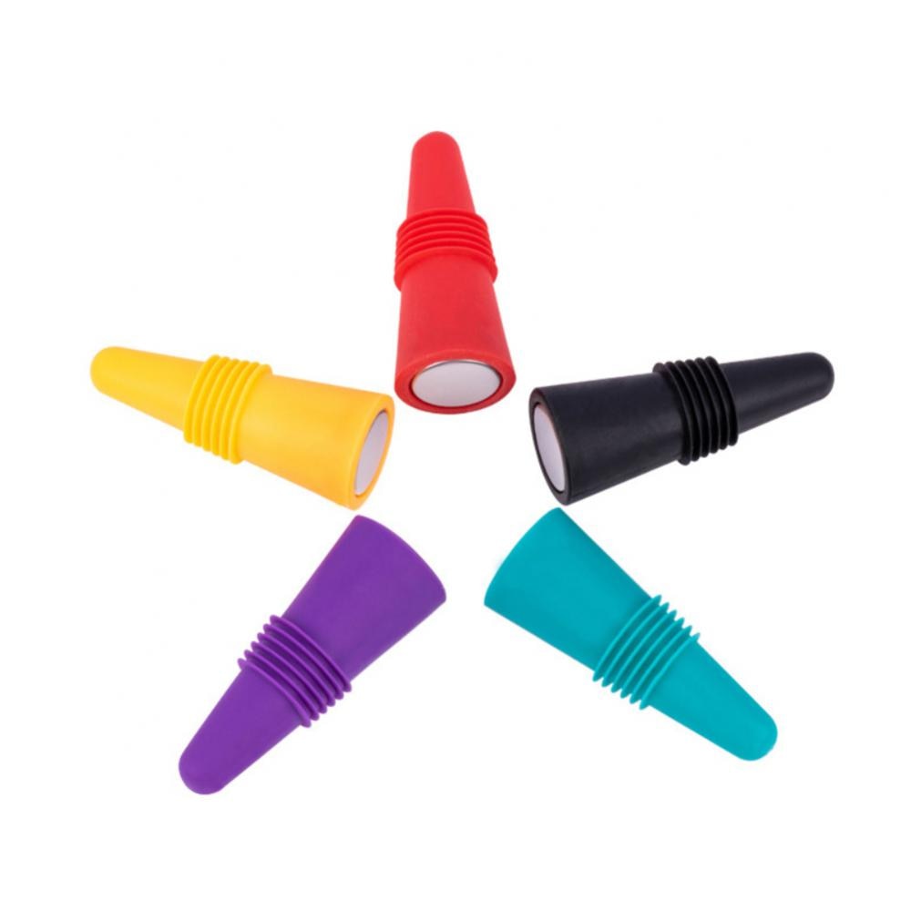 Silicone Wine Bottle Stopper Set