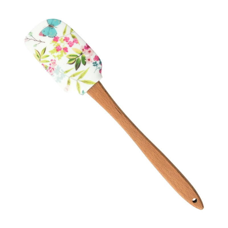 Floral Silicone Rubber Heat Spatula