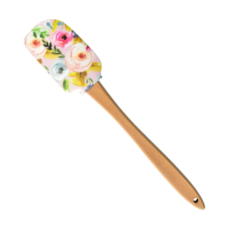 Floral Silicone Rubber Heat Spatula