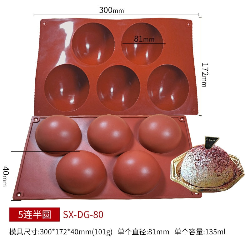 Silicone Chocolate Dome Chocolate Molds