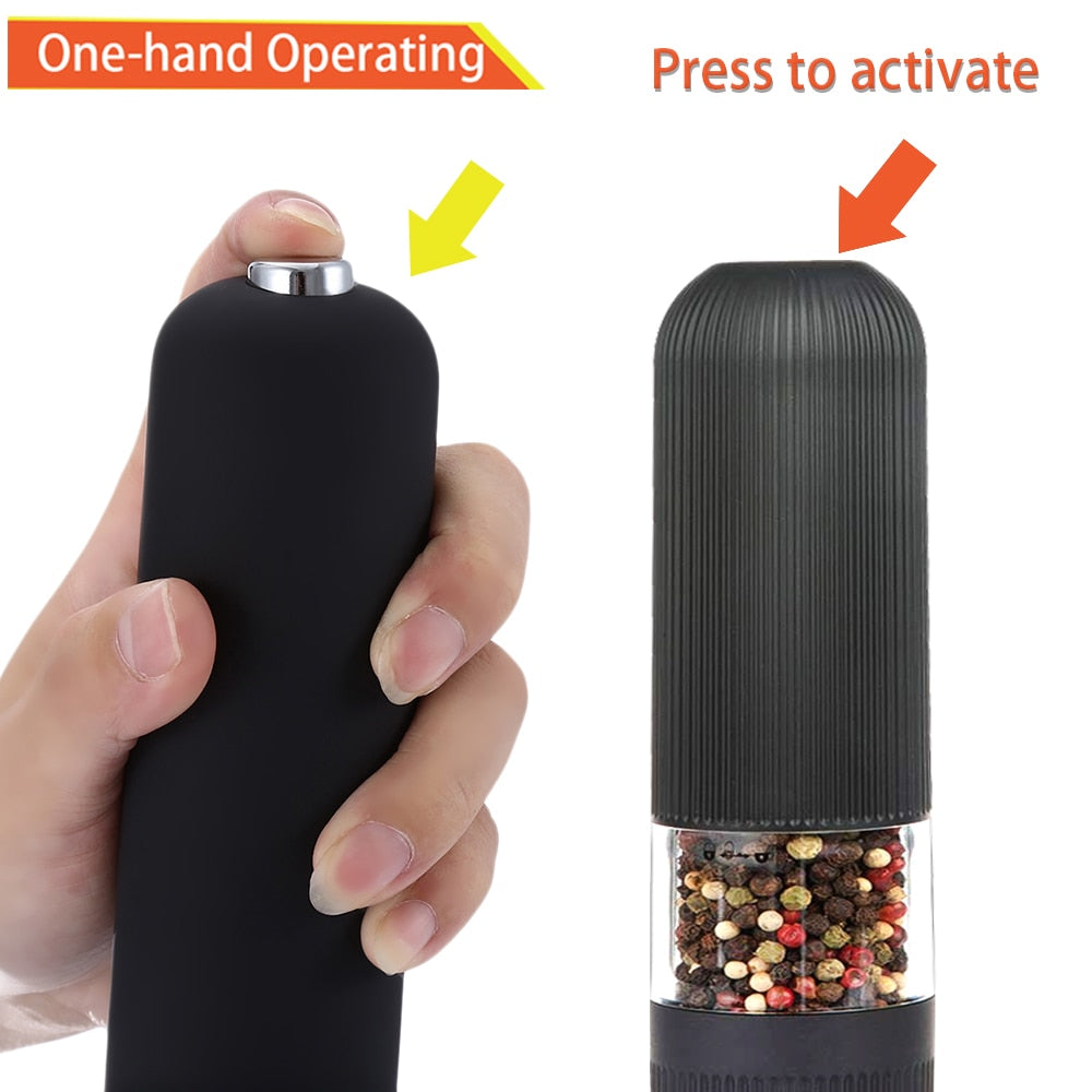 Electric Salt and Pepper Grinder with stand