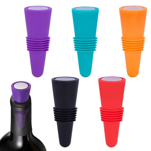 Silicone Wine Bottle Stopper Set