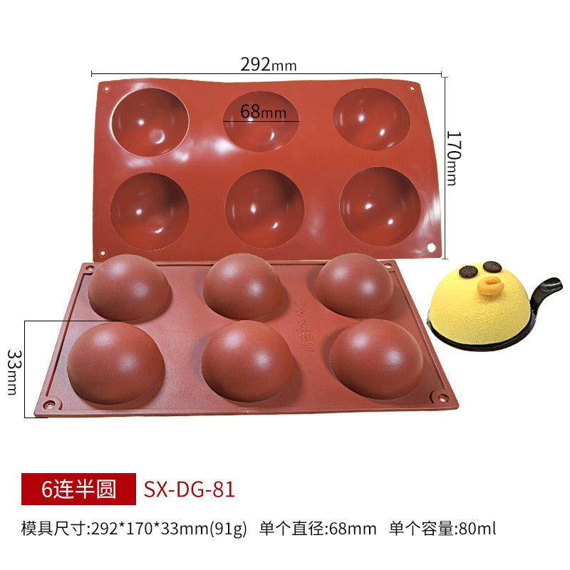 Silicone Chocolate Dome Chocolate Molds